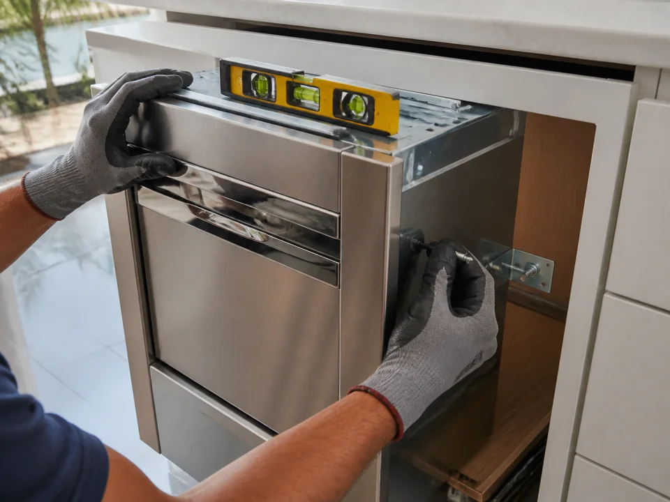 Garbage compactor installation