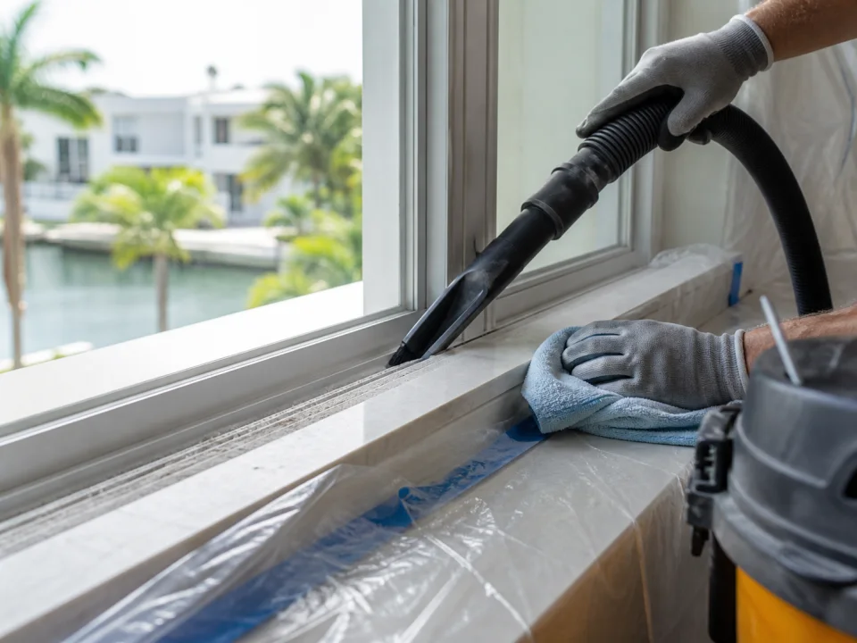 Post-construction cleaning