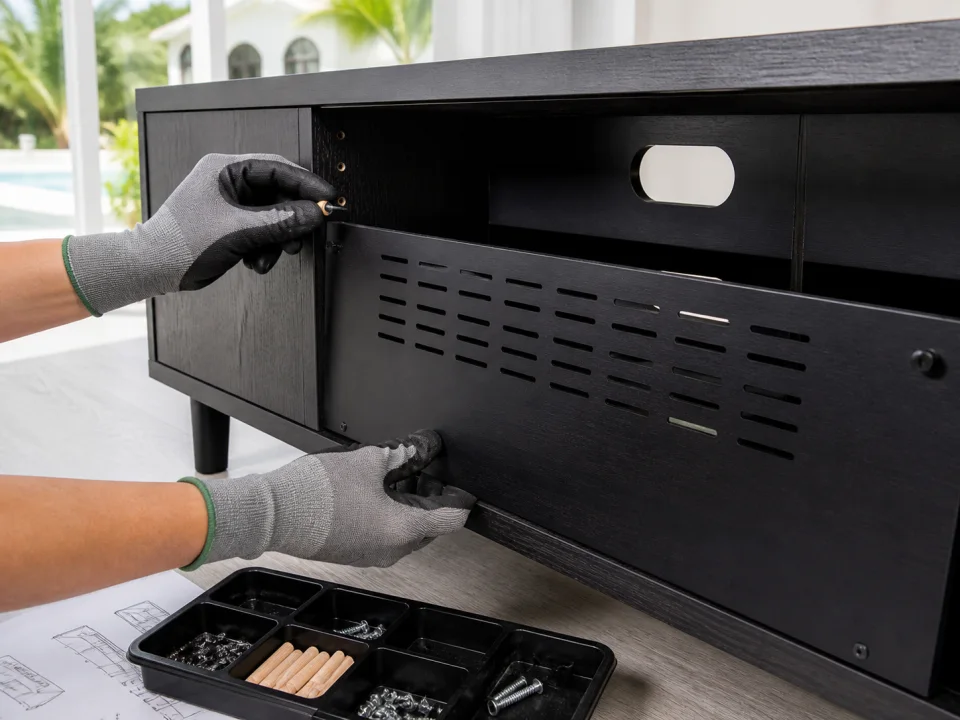 TV stand assembly