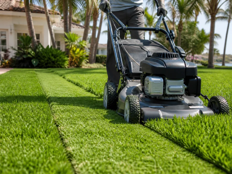 Lawn mowing