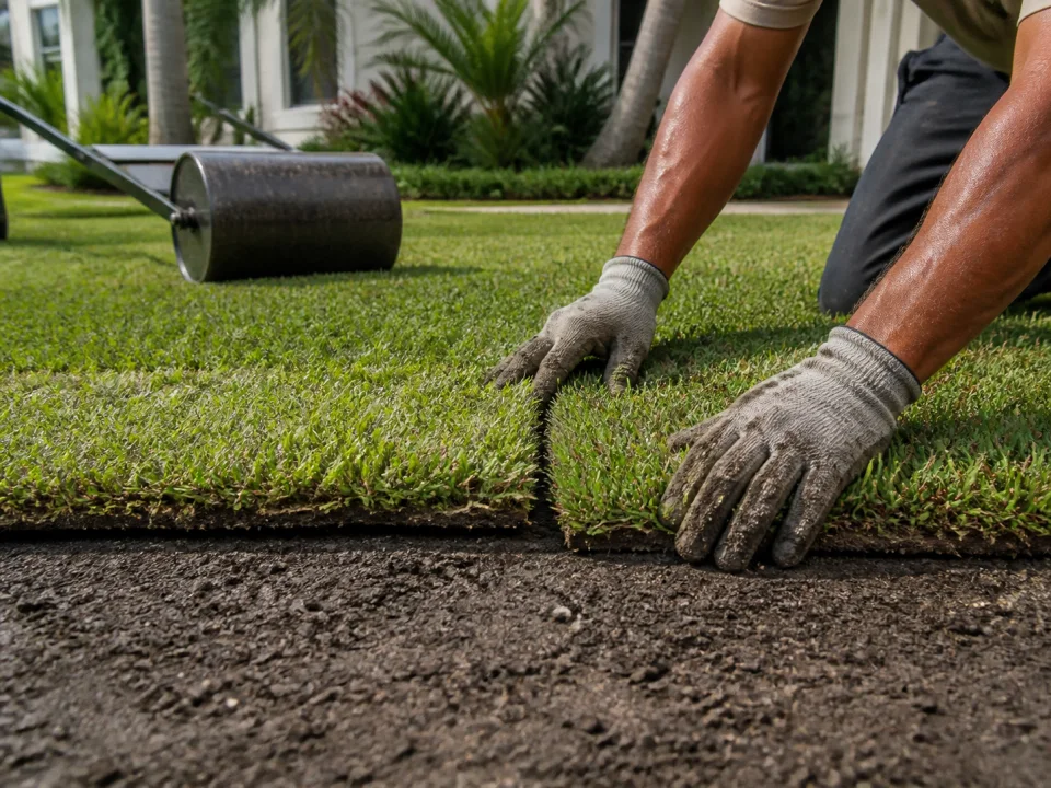 Sod installation