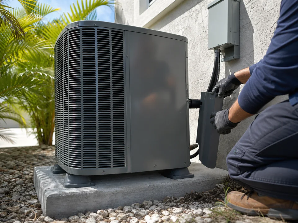 AC unit installation