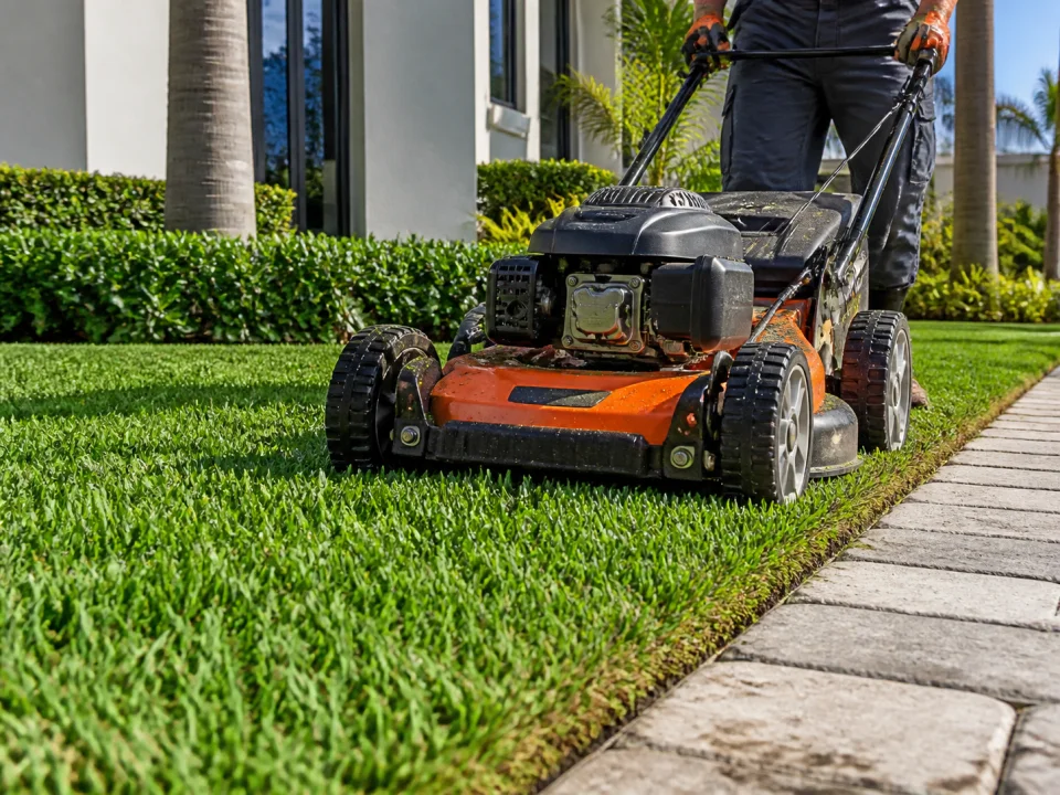 Lawn mowing