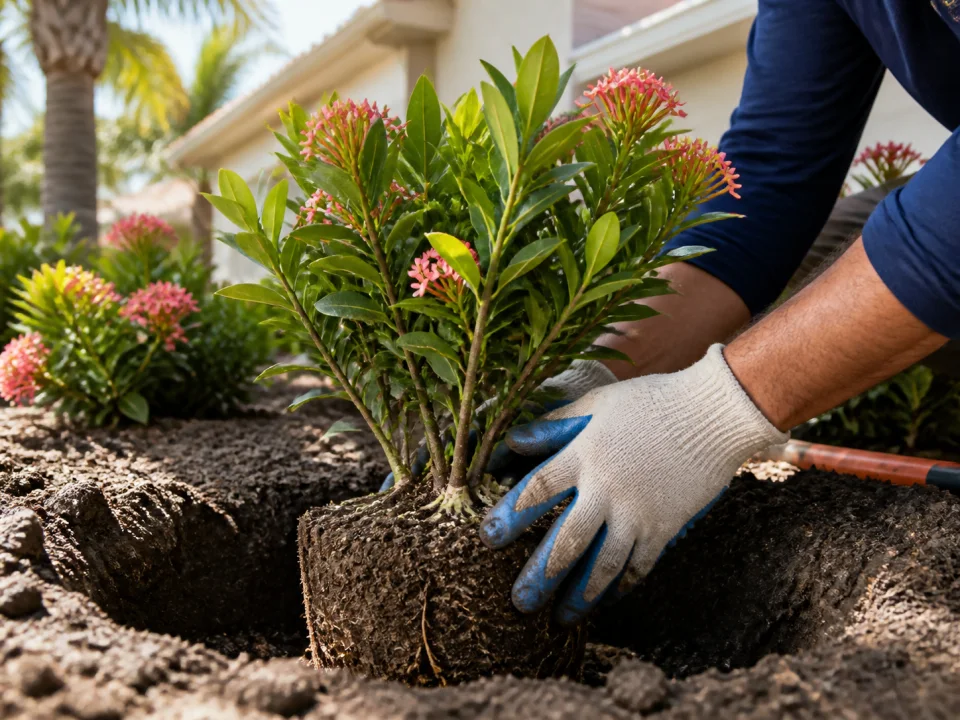 Shrub planting
