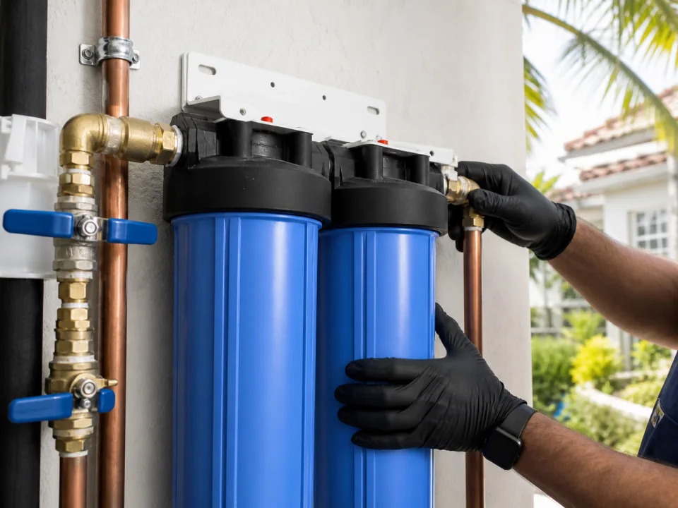 Whole-house filter installation