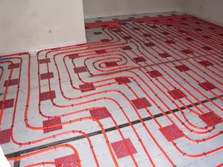 Heated floor mat installation