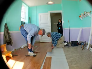 Underlayment installation