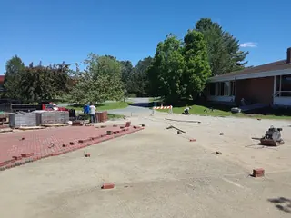 Patio installation