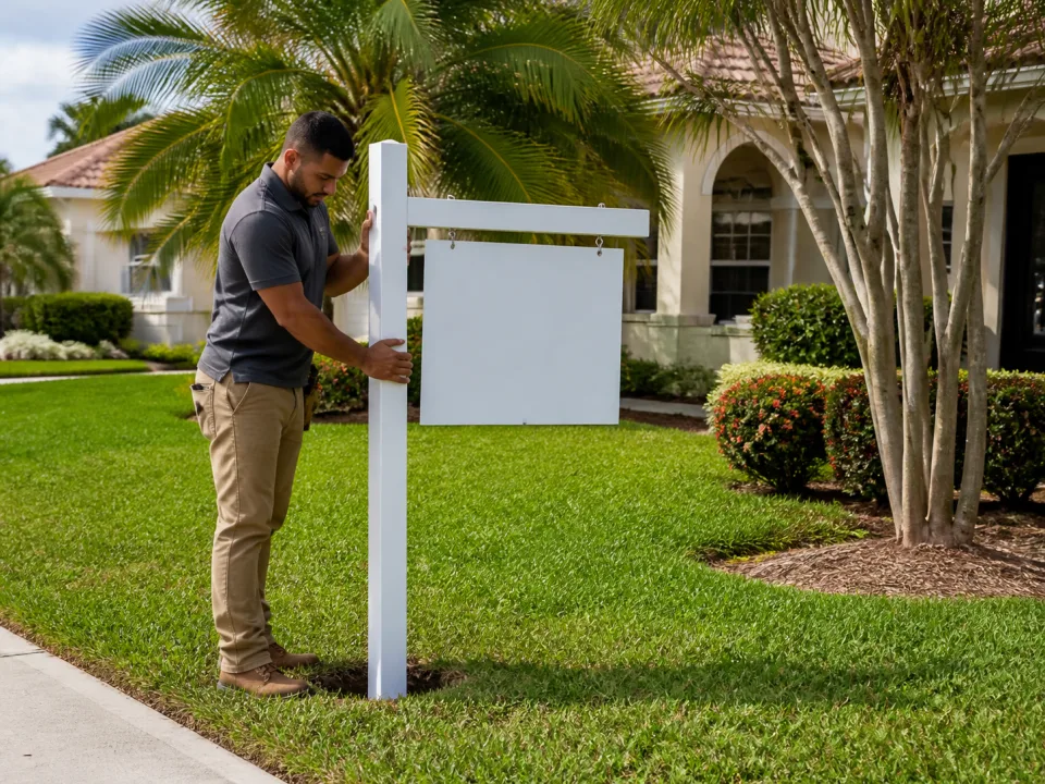 Yard sign installation